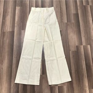 Vintage 1960’s sears J.R. bazaar high waisted, Bell-bottom cream trousers. S 6